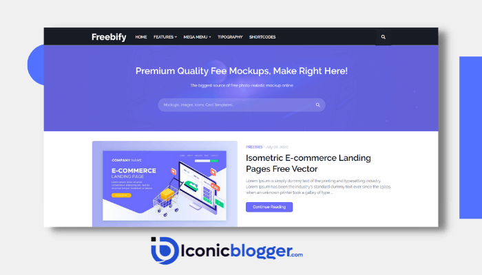Freebify Premium Blogger Template